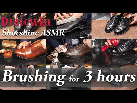 【ASMR】Brushing for 3 hours | Sound and Video only for brushing shoes