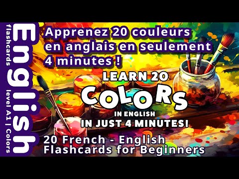 Apprenez 20 couleurs en anglais