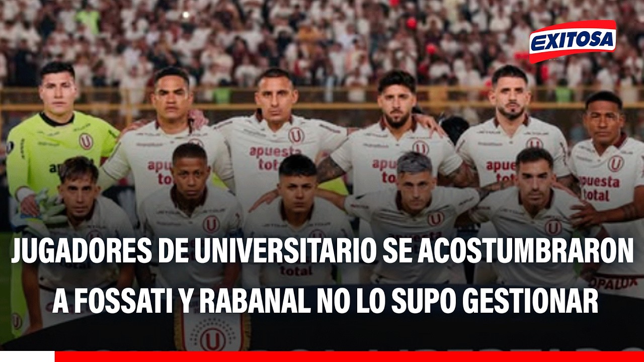 🔴🔵Plantel de Universitario se había acostumbrado a Jorge Fossati, indica Germán Leguía