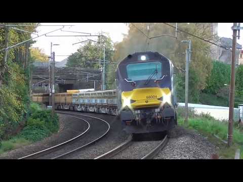 68004 with Guests 68008 and 37422 DIT 6k27 Carlisle - Crewe Engineers,  22nd - 23rd October 2018