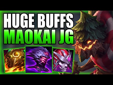 RIOT CREATED A MONSTER WITH THESE HUGE MAOKAI JUNGLE BUFFS! - Best Build/Runes S+ League of Legends