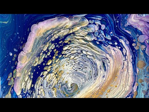 A Flamingle Galaxy #galaxypour #sheleeart #thislittlepiggy -Fluid Art