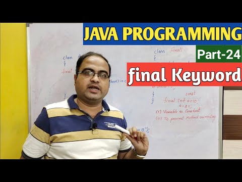 Java Programming Part 24 Final Keyword