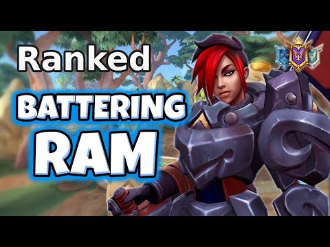 Playing ASH The Annoying Way (Battering Ram) Paladins Ranked