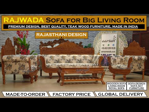 YT955 Vintage Rajwada Sofa Set Designs | Traditional Rajasthani Decor