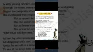 The ant and the cricket | VIII | English