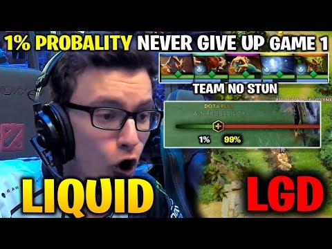 LIQUID vs LGD TI8 - MIRACLE HUSKAR HEART BREAKING GAME! 1% Win RATE Game 1