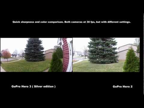 GoPro Hero 3 vs GoPro Hero 2 - Quick side by side comparison ( Color and Sharpness )