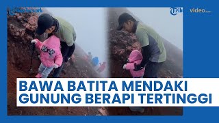 Dikecam seusai Bawa Batitanya Mendaki Gunung Berapi Tertinggi di Indonesia, Sempat Kelabuhi Petugas