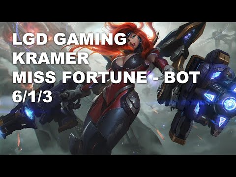LGD Gaming Kramer Bot Miss Fortune vs Varus - KR Challenger Patch 10.9