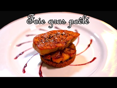 FOIE GRAS POÊLÉ Aux pommes et pain d'épice