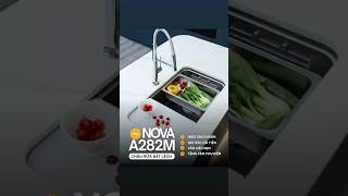 CHẬU RỬA BÁT 1 HỐ NOBINOX NOVA A282M video 2