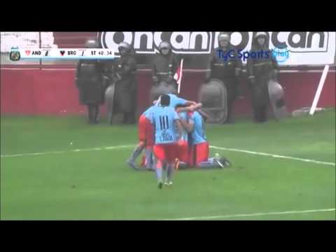 Gol de Chavez a Los Andes (Los Andes 0 - Brown 1) (Relato de Tomás Díaz)
