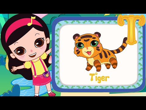 T-Rex Teams with Tiger! | Learn ABC for Kids | Letter T - Olive and the Rhyme Rescue Crew