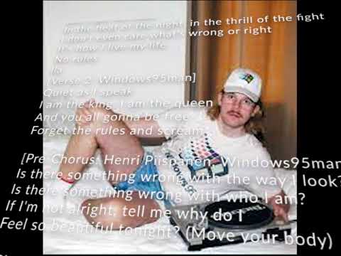 Windows95man No rules Lyrical video (Suomeksi lyriikkavideo)