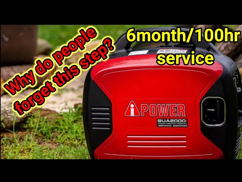 A ipower inverter Generator Oil change DIY 100hr 6 month service yamaha generator Rv