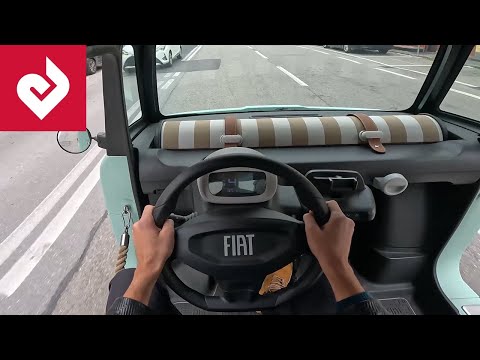 POV FIAT Topolino Dolcevita | Intro, Interior, City Driving
