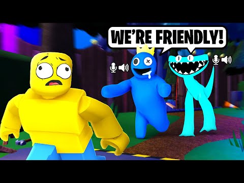 Trolling My Friend with Rainbow Friends VOICES!