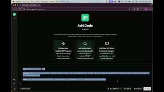 ADRI AI SAP S/4 CODE AGENT VIDEO