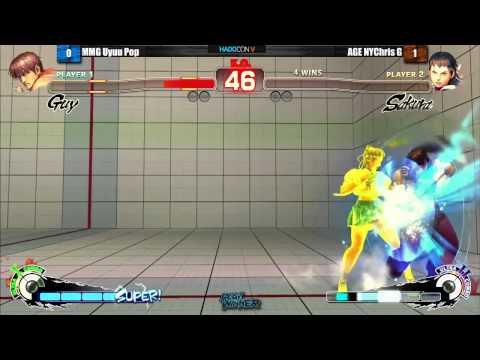 SSF4: MMG Uyuu Pop vs AGE NYChris G - Losers Finals - Hadocon V