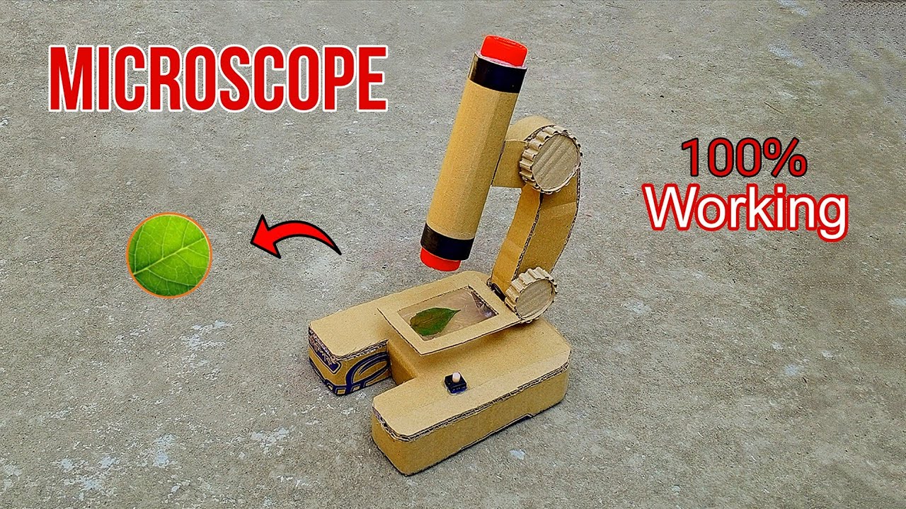 How to make Microscope with cardboard || DIY Science project 🔬