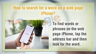 How to search for a word on a web page