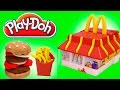Play Doh McDonald's Restaurant Playset Mold Burgers Fries McNuggets