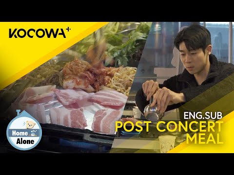 After His Show, Danny Koo Enjoys Pork Belly & Soju For Dinner 😋 | Home Alone EP539 | KOCOWA+