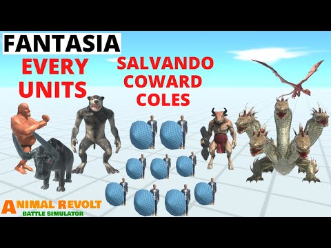 Fantasia Salvando os Coward Coles? - Every Units - Animal Revolt Battle Simulator