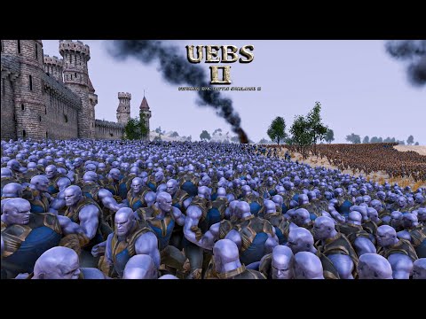 19000 Golden Knights VS 18000 Thanos V02S. Ultimate Epic Battle Simulator 2 UEBS 2