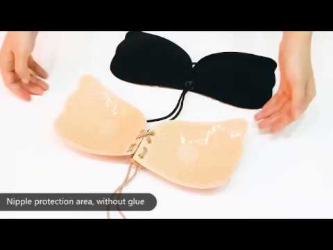 How to use Strapless Backless Bra, Invisible Silicone Bra, Adhesive Bra