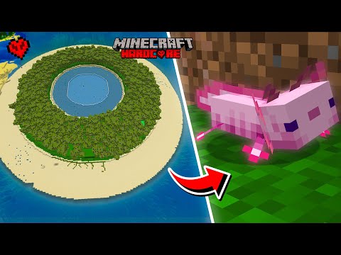 I Built a axolotl Island in Minecraft Hardcore