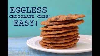 eggless choco chip cookies in microwave