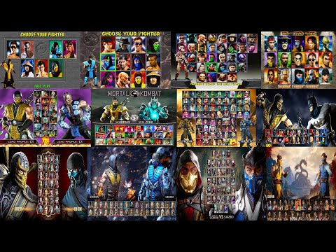 Mortal Kombat Select Screen Evolution MK To MK1 (1992 - 2023)