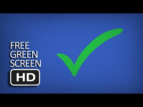 Free Blue Screen - Green Check Mark Animated