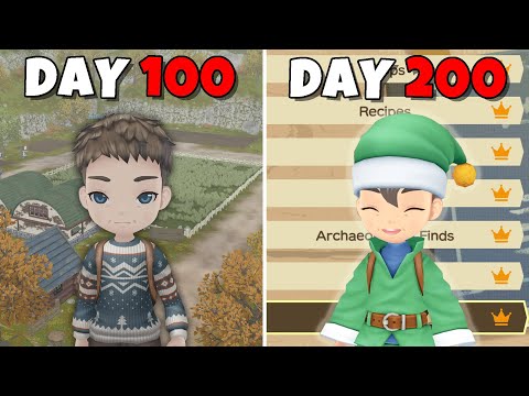 Can I 100% Story of Seasons: A Wonderful Life in 200 Days?