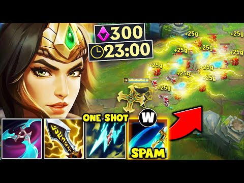 Sivir but I have infinite wave clear and get 300 CS at 23 minutes... (THEY CAN'T PUSH)