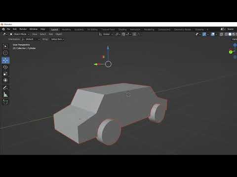 How to make a car in blender beginners tutorial