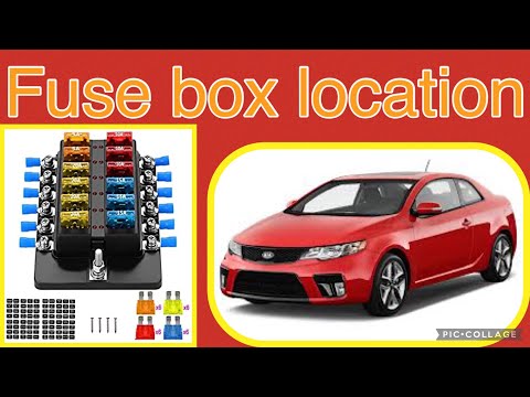The fuse box location on a 2013 Kia Forte
