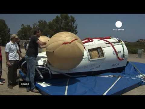 ESA Euronews: Ein Raumschiff fällt ins Wasser - ESA-Belastungstest auf Sardinien