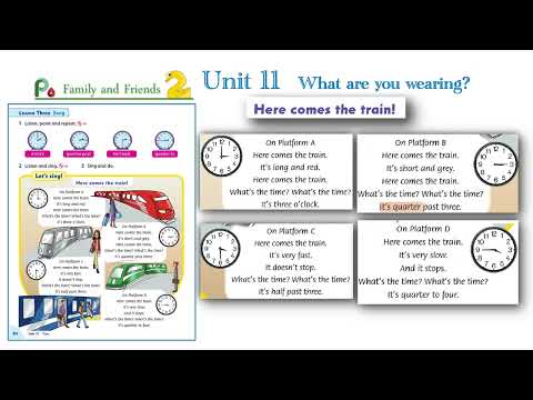 Song in Family and friends Level 2 Unit 11 _ Here comes the train! | Let's sing karaoke!