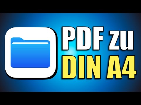 Mache ein DIN-A4 Format aus deinen PDF-Scans