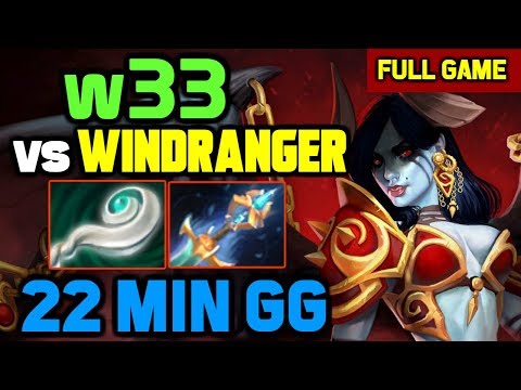 He picked Windranger vs w33 - w33 Knows HOW TO COUNTER his signature hero in mid