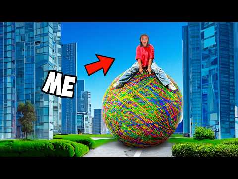 Making The WORLDS BIGGEST Rubber Band Ball!