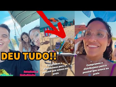 RAFA E LUIZ COMPRA  TUDO DOS VENDEDORES DE PRAIA E DISTRIBUI TUDO PARA PESSOA QUE ESTAVA NA PRAIA😮