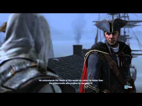 Assassin's Creed 3: Connor and Haytham Rooftop Scene