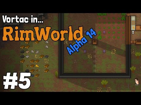 RimWorld - Alpha 14 Let's Play Gameplay - Stone Walls