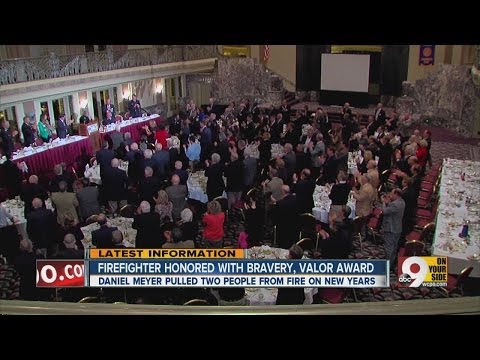 Firefighter honored with bravery, valor award