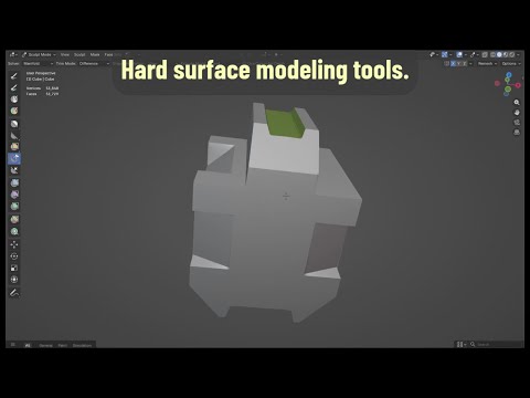 Hard surface modeling tools in Blender and ZBrush.