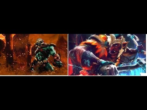 #Dota 2# Troll Warlord Vs Huskar Carry Battle Who Win